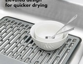 OXO Good Grips mata do zlewu silikonowa, duża – biała – zdjęcie 4