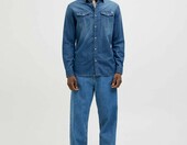 JACK & JONES JJE Sheridan – koszula męska casual z długim rękawem, niebieska – zdjęcie 3