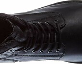 JACK & JONES JFW Albany Leather – skórzane glany męskie, antracytowe – zdjęcie 5