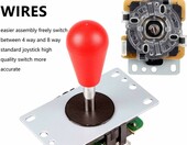 EG STARTS zestaw arcade DIY na 2 graczy – 2 joysticki, przyciski LED, kodery USB – zdjęcie 2