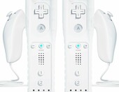 TechKen 2x Wii Remote Plus z Motion Plus + 2x Nunchuk – zestaw kontrolerów, biały – zdjęcie 1