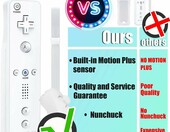 TechKen 2x Wii Remote Plus z Motion Plus + 2x Nunchuk – zestaw kontrolerów, biały – zdjęcie 3