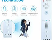 TechKen 2x Wii Remote Plus z Motion Plus + 2x Nunchuk – zestaw kontrolerów, biały – zdjęcie 4