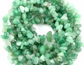 Ouubuuy awenturyn zielony – koraliki chipsy 5–8 mm, sznur 80 cm (ok. 260 szt.) – zdjęcie 2