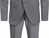 JACK & JONES JPR Franco – garnitur męski super slim fit, jasnoszary melanż – zdjęcie 1