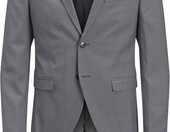 JACK & JONES JPR Franco – garnitur męski super slim fit, jasnoszary melanż – zdjęcie 2