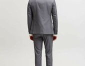 JACK & JONES JPR Franco – garnitur męski super slim fit, jasnoszary melanż – zdjęcie 4