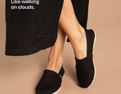 TOMS Alpargata Recycled Cotton – espadryle damskie, czarno-białe – zdjęcie 3