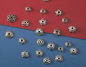 HERZWILD przekładki metalowe i czapeczki do koralików, 200 g (ok. 900 szt.) – zdjęcie 4