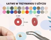 Lynnmos EA01 – koraliki fimo z gliny polimerowej, 8500 szt., 24 kolory, 2 pudełka – zdjęcie 2