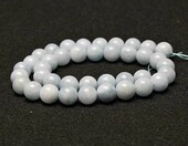 MJDCB akwamaryn naturalny – koraliki okrągłe 10 mm, sznur ok. 35 szt. – zdjęcie 2