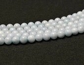 MJDCB akwamaryn naturalny – koraliki okrągłe 10 mm, sznur ok. 35 szt. – zdjęcie 5