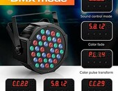 U`King reflektory PAR LED RGB 72 W z akumulatorem, 2 szt. – z pilotem i DMX – zdjęcie 2