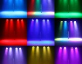 U`King reflektory PAR LED RGB 72 W z akumulatorem, 2 szt. – z pilotem i DMX – zdjęcie 3