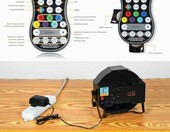 U`King reflektory PAR LED RGB 72 W z akumulatorem, 2 szt. – z pilotem i DMX – zdjęcie 5