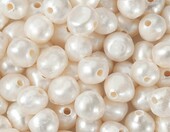 Beadthoven PEAR-BT0002 – perły słodkowodne barokowe 7–8 mm, duży otwór, 100 szt. – zdjęcie 1