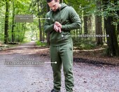 Höhenhorn Cozalp – komplet dresowy męski z bawełny, zielony – zdjęcie 5