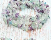Prettme fluoryt – koraliki chipsy 5–8 mm do nawlekania, 500 szt. – zdjęcie 3
