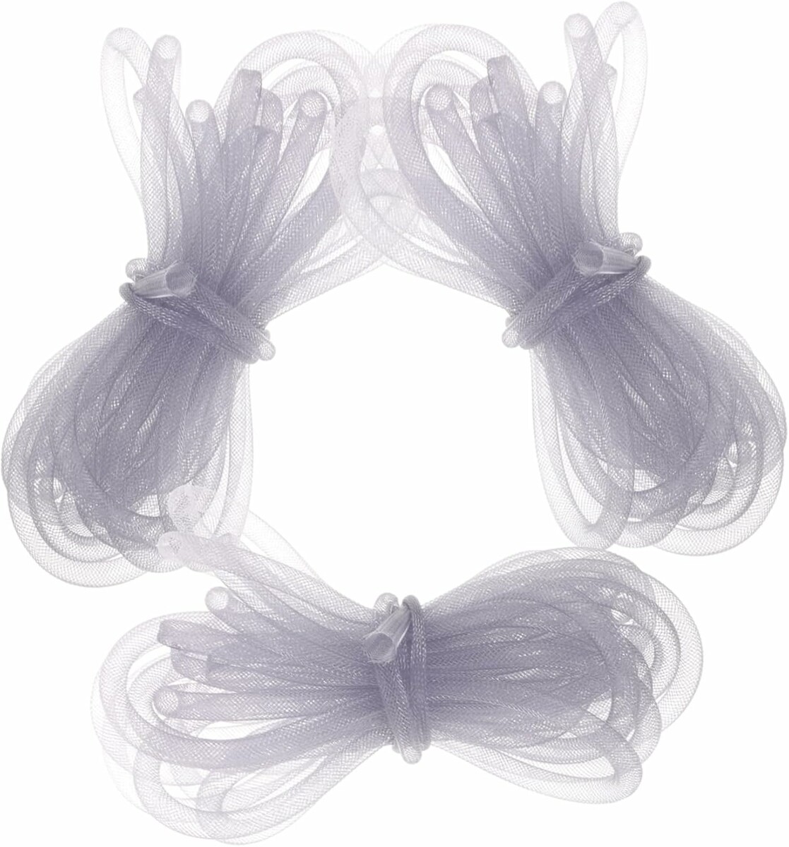 NUOBESTY siatka jubilerska rurkowa 8 mm, 3 rolki – elastyczna, szara