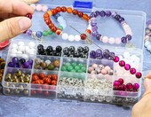 Ouubuuy howlit biały – koraliki okrągłe 8 mm, ok. 45 szt. – zdjęcie 4