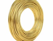 Yoosso drut jubilerski aluminiowy 2 mm x 30 m – złoty – zdjęcie 1