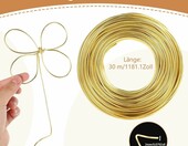 Yoosso drut jubilerski aluminiowy 2 mm x 30 m – złoty – zdjęcie 5