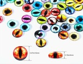 MWOOT kaboszony szklane oczy 12 mm, 100 szt. (50 par) w etui – zdjęcie 2