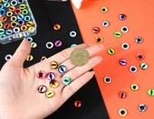 MWOOT kaboszony szklane oczy 12 mm, 100 szt. (50 par) w etui – zdjęcie 4