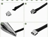 PATIKIL końcówki zaciskowe do wstążek 6–16 mm, 150 szt. – srebrne – zdjęcie 5
