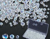 Zocipro koraliki do sutaszu – kryształowe rondelle 4/6/8 mm, 1000 szt., przezroczyste – zdjęcie 1