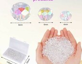 Zocipro koraliki do sutaszu – kryształowe rondelle 4/6/8 mm, 1000 szt., przezroczyste – zdjęcie 2