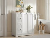 Xbro AP67 szafka kuchenna stojąca 81 x 30 x 83 cm – 4 szuflady, 2 drzwi, biała – zdjęcie 2