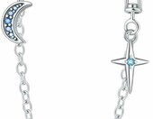 CYMYSS charms gwiazda i księżyc – koralik modułowy do bransoletek typu europejskiego – zdjęcie 1