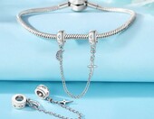 CYMYSS charms gwiazda i księżyc – koralik modułowy do bransoletek typu europejskiego – zdjęcie 3