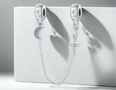 CYMYSS charms gwiazda i księżyc – koralik modułowy do bransoletek typu europejskiego – zdjęcie 5