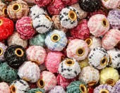 CYEENUT koraliki welurowe puszyste 1,5 cm, 200 szt. – miękkie, z dużym otworem – zdjęcie 1