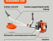 Husqvarna 122R – kosa spalinowa 21,7 cm³, szerokość koszenia 43 cm, uchwyt rowerowy – zdjęcie 2