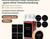 ComSaf słoiczki na przyprawy 120 ml, 24 szt. – szkło, bambusowe pokrywki – zdjęcie 2