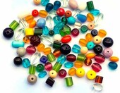Perlin Mix16 – koraliki porcelanowe i szklane lampwork 6–16 mm, 500 g mieszanka – zdjęcie 3