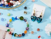 Perlin Mix16 – koraliki porcelanowe i szklane lampwork 6–16 mm, 500 g mieszanka – zdjęcie 5