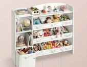 SONGMICS regał na zabawki Montessori 113 x 30 x 104 cm – biały – zdjęcie 5