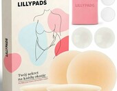 Lillypads silikonowe naklejki na sutki, 2 pary – wielokrotnego użytku, nude – zdjęcie 1
