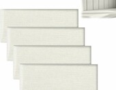 FARYODI panele tapicerowane samoprzylepne 40 x 20 cm, 4 szt. – białe – zdjęcie 1