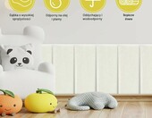 FARYODI panele tapicerowane samoprzylepne 40 x 20 cm, 4 szt. – białe – zdjęcie 3