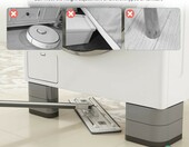 Nóżki antywibracyjne do pralki i suszarki, 4 szt. – podwyższenie 4,5 cm – zdjęcie 5