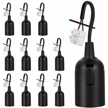 vsshe oprawki żarówki E27 z przewodem, 12 szt. – 250 V, 4 A