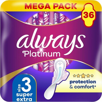 Extra rozmiar 3 Always Platinum (stan nowy)