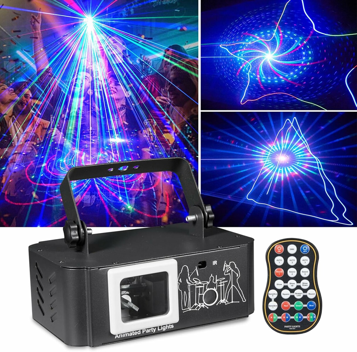 Laser animacyjny RGB DMX512 YMLUKzun, stan: nowy