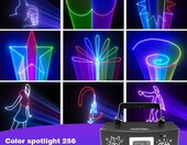 Skaner laserowy RGB DMX512 z pilotem YMLUKzun, stan: nowy – zdjęcie 2
