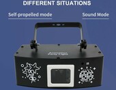 Skaner laserowy RGB DMX512 z pilotem YMLUKzun, stan: nowy – zdjęcie 4